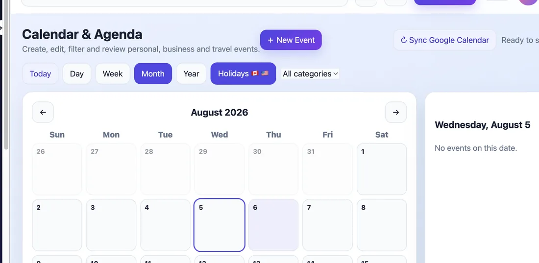 Calendar teaser